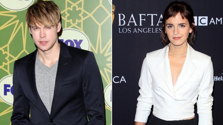 Chord Overstreet posant, Emma Watson posant 