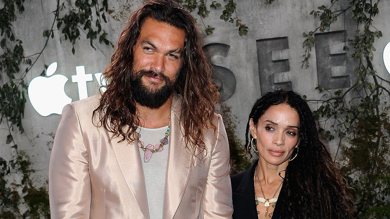 Jason Momoa et Lisa Bonet lors d'un événement