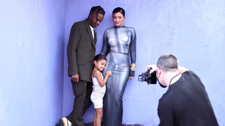 Travis Scott, Kylie Jenner et Stormi Webster