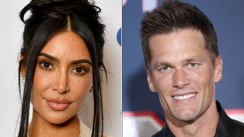 Kim Kardashian et Tom Brady côte à côte