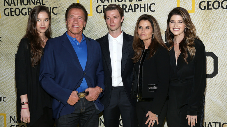 Arnold Schwarzenegger Maria Shriver et ses enfants