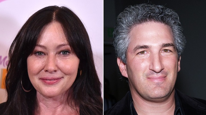 Shannen Doherty et Dean Factor sourient