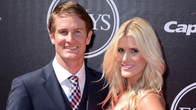 Ryan Hunter-Reay et sa femme Beccy Hunter-Reay souriant