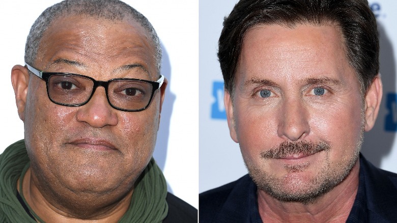 Laurence Fishburne, Emilio Estevez souriant