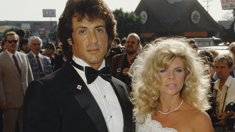 Sylvester Stallone et Sasha Czack en tenue de soirée