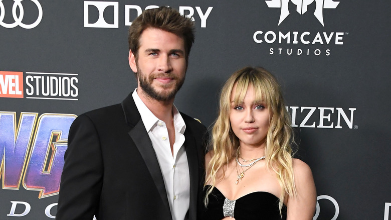 Miley Cyrus et Liam Hemsworth à l'avant-première des Avengers