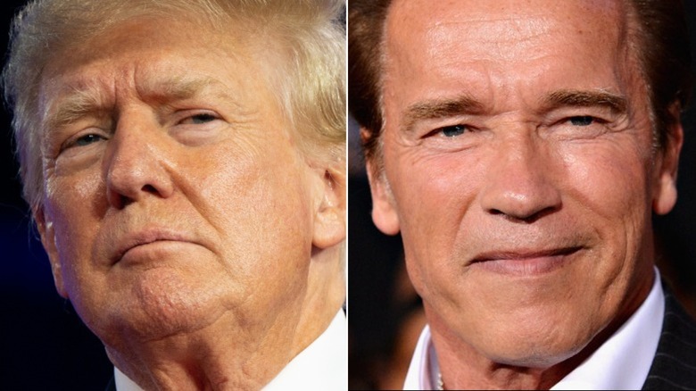 Arnold Schwarzenegger et Donald Trump, image partagée