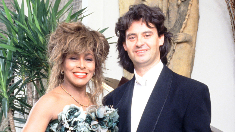 Tina Turner posant avec Erwin Bach