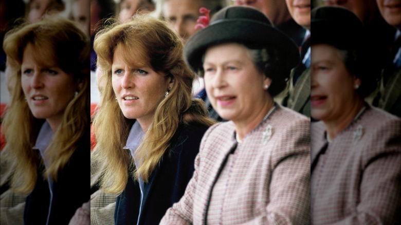 Sarah Ferguson et la reine Elizabeth 