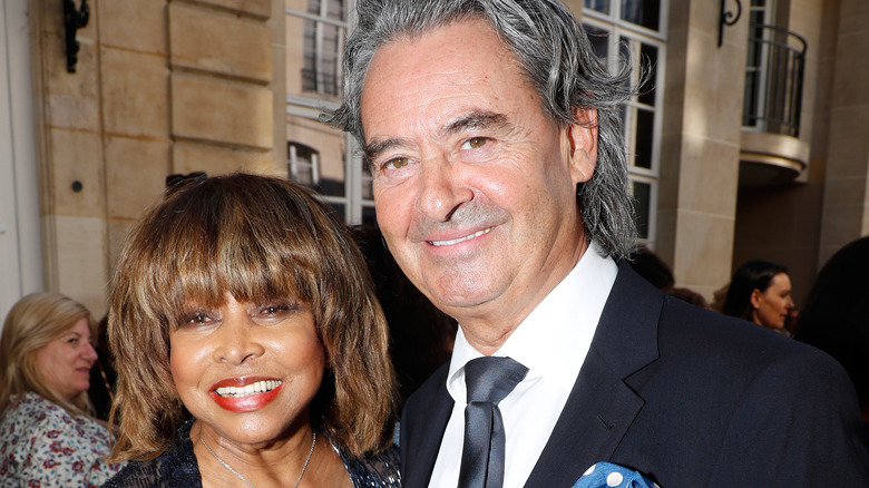 Tina Turner et Erwin Bach souriant