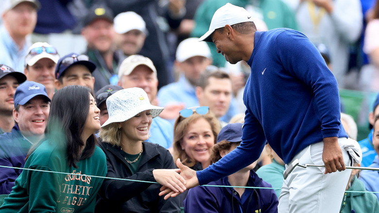 Rencontre entre Tiger Woods et Rose Zhang 