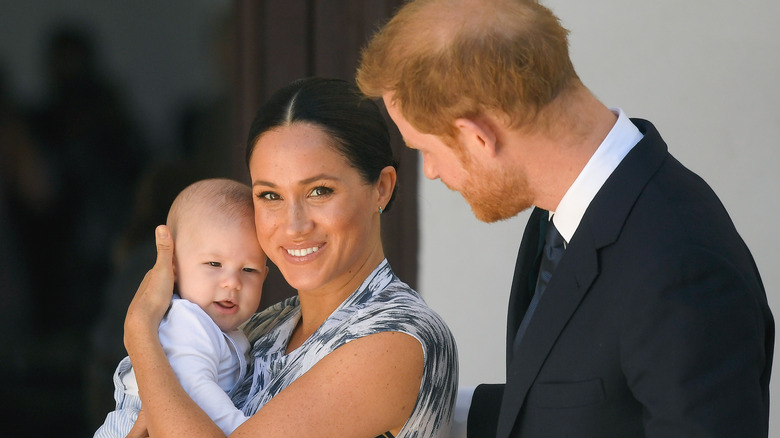 Meghan Markle et Harry avec leur fils Archie