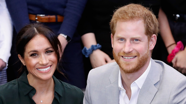 Meghan Markle Prince Harry souriant