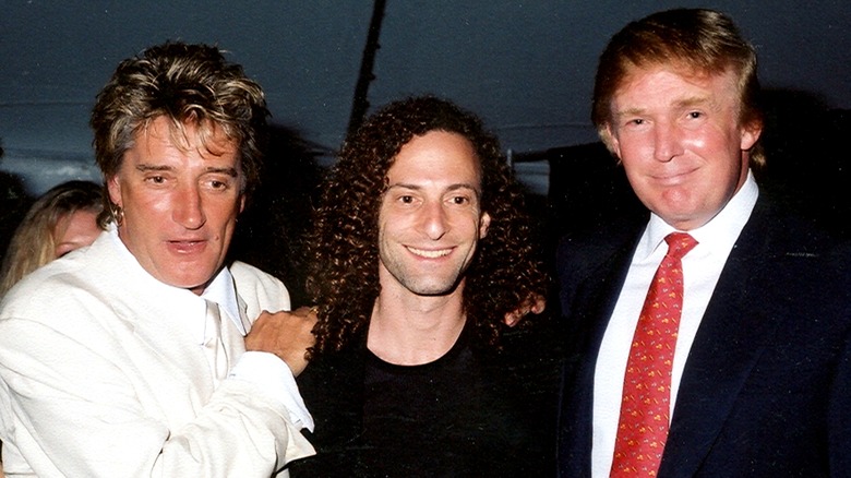 Rod Stewart, Kenny G et Donald Trump à Mar-a-Lago