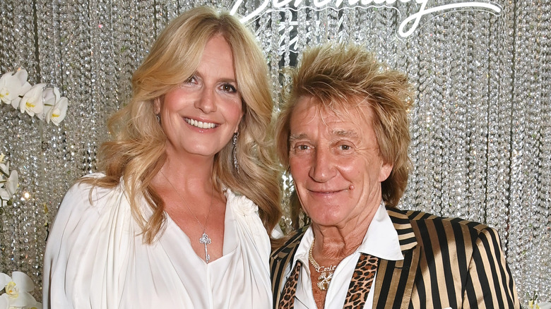 Rod Stewart avec sa femme, Penny Lancaster