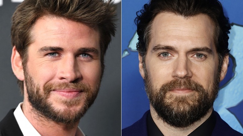 Liam Hemsworth souriant, Henry Cavill souriant