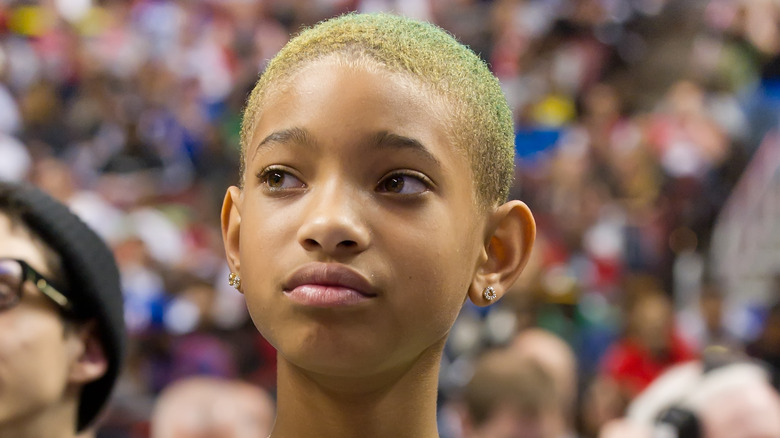 Willow Smith aux cheveux teints en vert