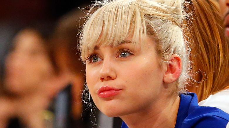 Miley Cyrus au match NBA 2016