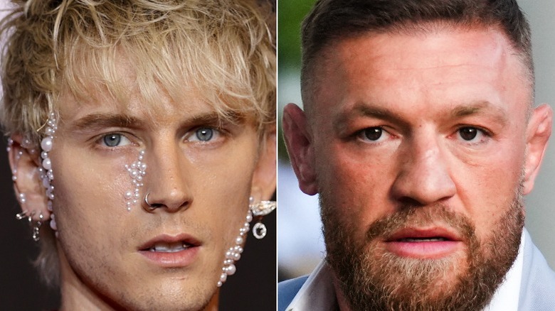 Machine Gun Kelly et Conor McGregor regardent