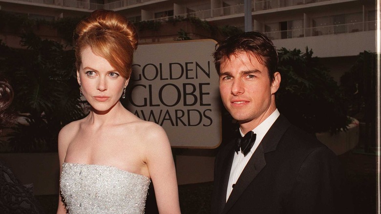 Nicole Kidman chignon robe argentée smoking Tom Cruise