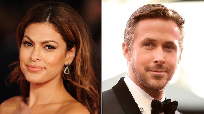 Ryan Gosling et Eva Mendes souriant image partagée