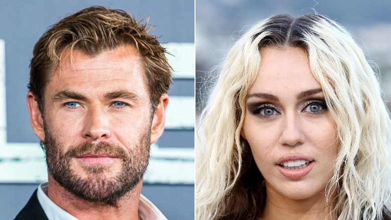 Chris Hemsworth et Miley Cyrus côte à côte