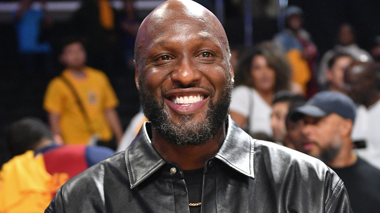 Lamar Odom souriant à Los Angeles en 2022