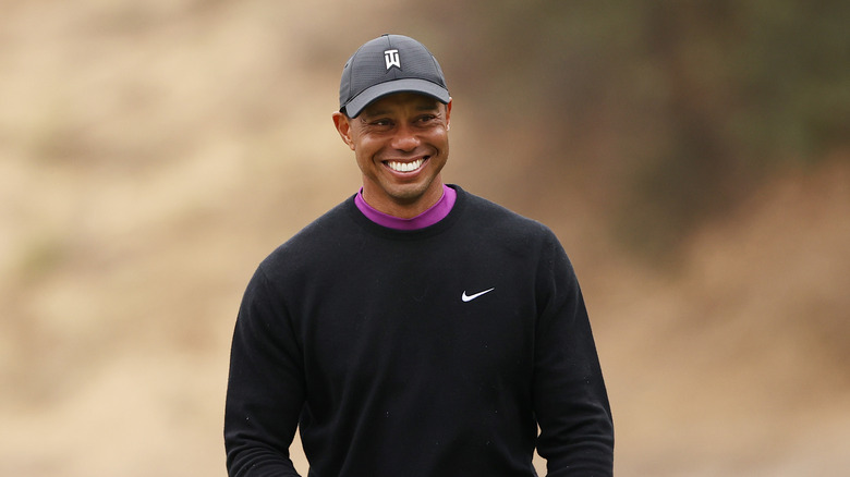 Tiger Woods souriant 