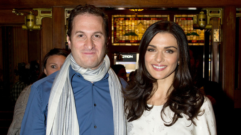 Darren Aronofsky et Rachel Weisz souriant