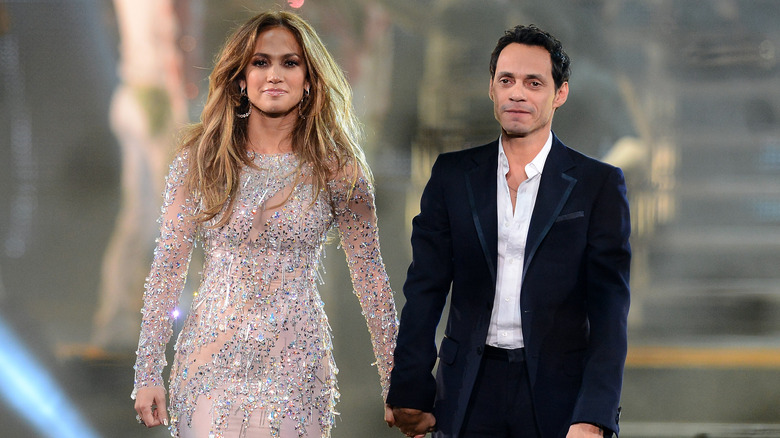 Jennifer Lopez, Marc Anthony main dans la main