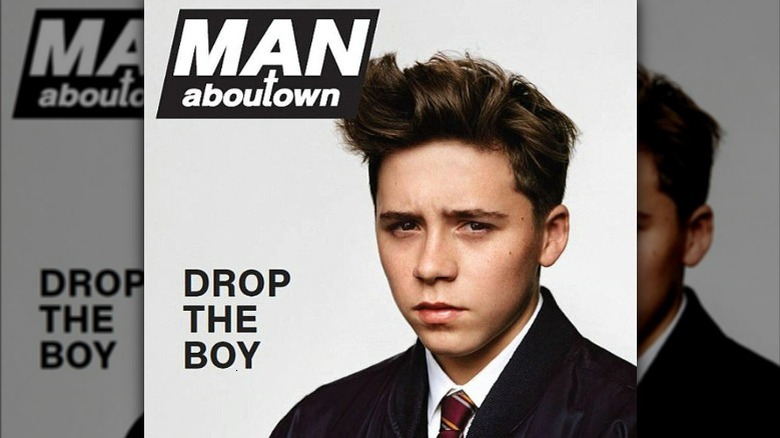 Brooklyn Beckham pose pour Man About Town