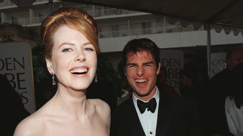 Nicole Kidman cheveux de ruche Tom Cruise en riant