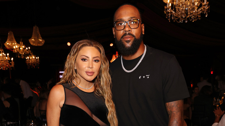 Larsa Pippen et Marcus Jordan posent