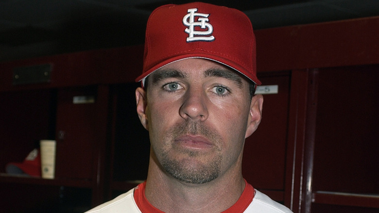 Casquette Jim Edmonds rouge