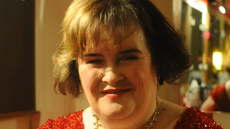 Susan Boyle souriante à l'événement