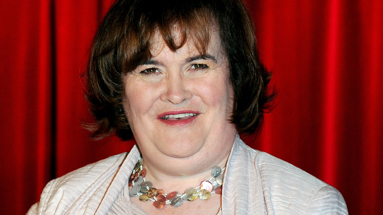 Susan Boyle posant pour les caméras