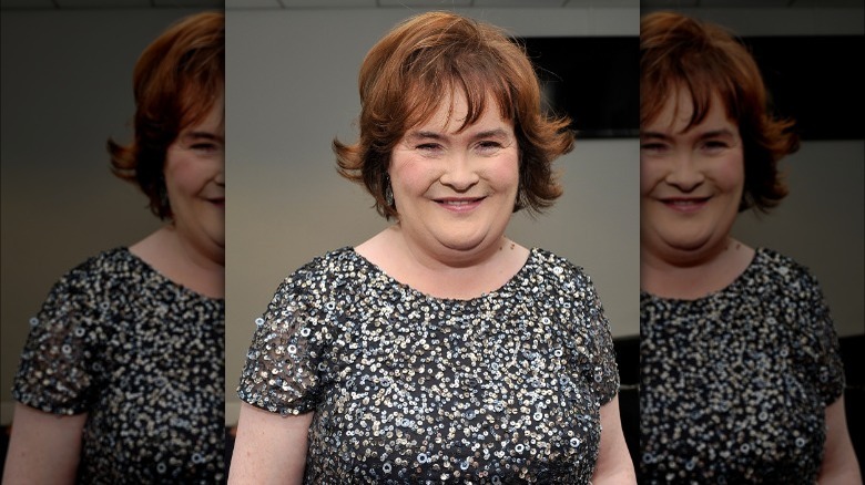 Susan Boyle posant pour les caméras