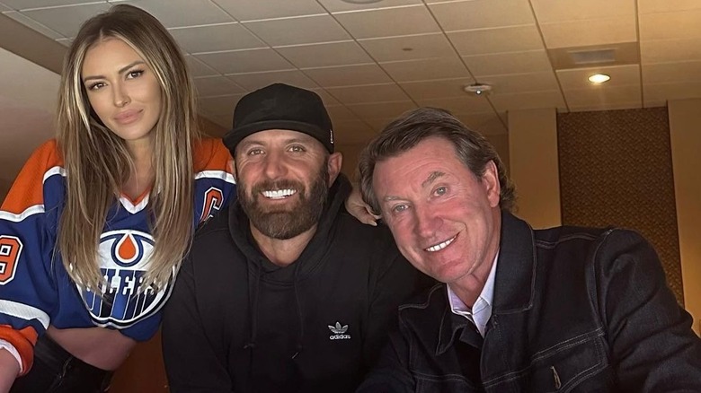 Paulina Gretzky Dustin Johnson Wayne Gretzky