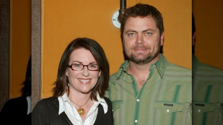 Les jeunes Nick Offerman et Megan Mullally