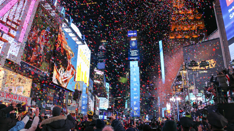 Times Square le soir du Nouvel An