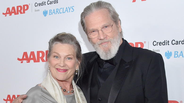 Jeff Bridges et Susan Geston souriant