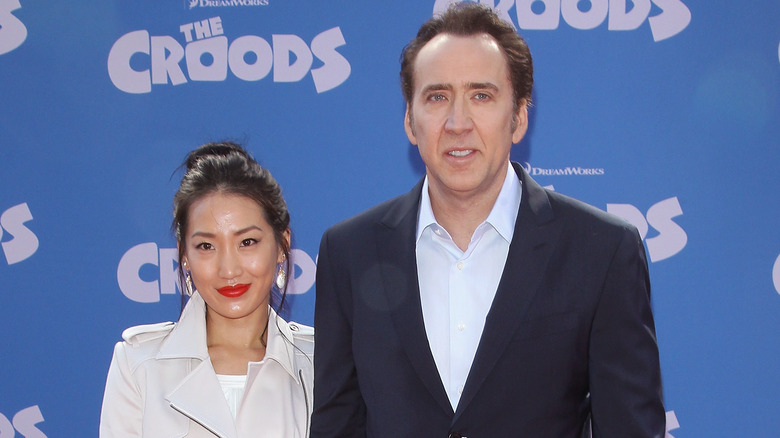 Nicolas Cage et Alice Kim souriant