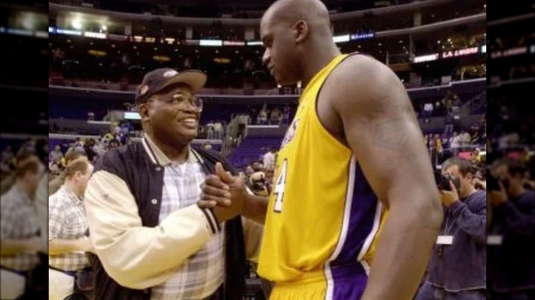 Shaquille O'Neal et son beau-père au jeu