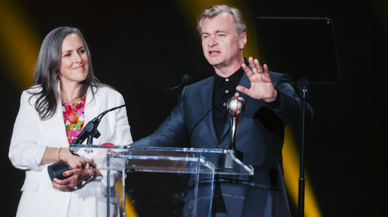 Christopher Nolan Emma Thomas accepte le prix