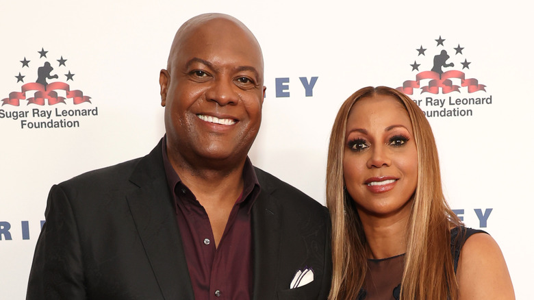 Rodney Peete Holly Robinson Peete souriant