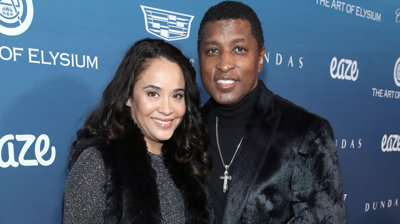 Nicole Pantenburg and Babyface on the red carpet