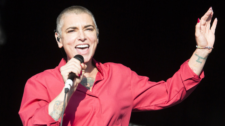 Sinéad O'Connor performing