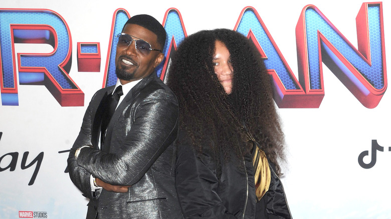 Jamie Foxx poses with Annalise