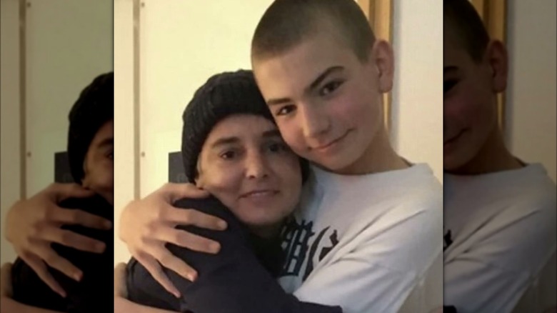 Sinead O'Connor et son fils Shane Lunny