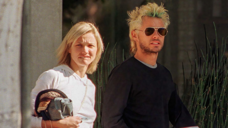 Cameron Diaz et Jared Leto marchant ensemble